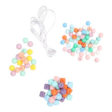DIY Craft Beads Collection, Bubblegum Beads Style Silicone Beads in Vibrant Candy Colors, Chunky Beads Alternative for Bracelet Making, 15mm Smooth
