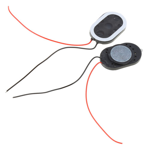 2 Pieces 8 Ohm 1W 2415 Speaker Oval Loudspeaker Omnidirectional
