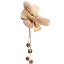 Fermagli per capelli con pon pon e nappe per donne, fermagli per capelli in peluche con nappe pendenti, grandi fermagli per capelli con elegante
