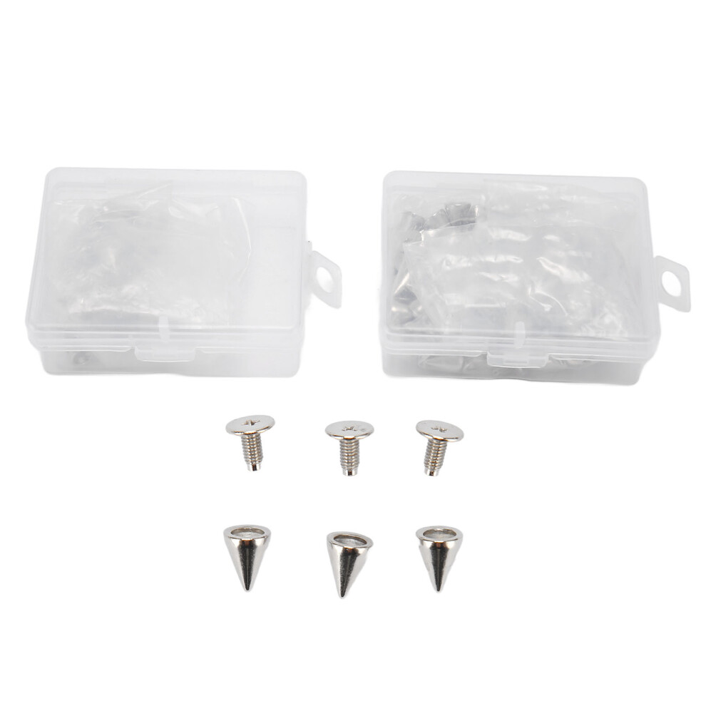 Metal Studs For Diy Crafts Cone Spikes Screwback Studs Spike License Plate Frame Bolts High Hardness Solid Material Punk Accessories Widely 9163575014177