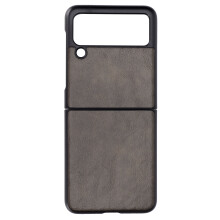 Ultratunt Galaxy Z Flip3-skal, premiumskydd med upphöjda kanter, elegant moderiktig look i lädertextur för företag, stark kompatibilitet och