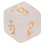 Ensemble de 7 dés polyédriques en acrylique blanc - RPG 4
