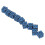 10pcs Blue 6-Sided Acrylic D6 DND Dice Set for Table Games 15
