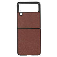 Slitstarkt, skyddande läderfodral för Samsung Galaxy Z Flip3Slim Lätt, bekvämt grepp, handsfree-funktion, snyggt, vikbart telefonfodral