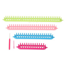 Plastic Darning Weave Tool for Knitting Loom Machines, Beginner Friendly Hook Needle Kit with Adjustable Pegs, Lightweight and Sturdy Loom for DIY