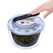 Salad Spinner with Manual Spin Control, Speed Vegetable Washer and Dryer for Lettuce and Fruit (Assorted Color)