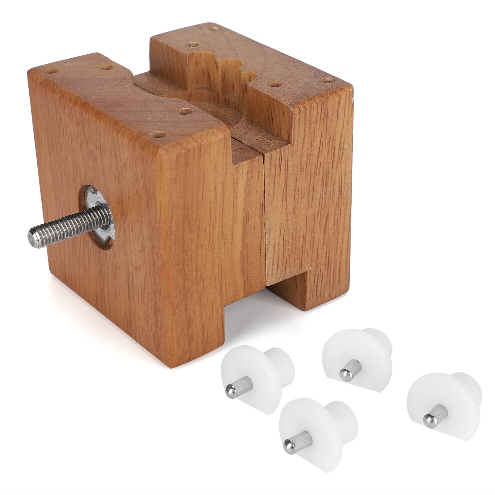 Engraving Device For Wood Carving, Professional Seal Clamp With Stainless Steel Fixing Frame, Scratch Proof Wooden Vise For Stamp And Stone Engraving 9423501845559