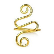 Verstellbarer Garnspannungsring zum Häkeln, linkshändiger Fingerschutzring mit Zickzack-Design, komfortables Strickhilfsmittel, verbessert