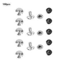 Rhinestone Studs for Garment Embellishment, Nickel Plated Finish Glittering Crystal Rivets 7mm Round Claw Set A Grade Sparkling Stones, Clear Crystal