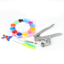 Snap Button Helper for Fabric Resin Snap Buttons No-Sew Snap Fasteners Hand Pressure Plier Bright And Vibrant Colors Organizer Storage Case Widely