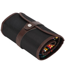 Pencil Extender Sketch Drawing Pencil Set With Charcoal Pencils Canvas Pencil Roll Case Elastic Pencil Slots Premium Materials Portable Art Set Ideal