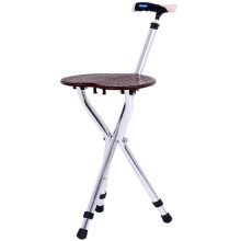 Cane Stool Chair Folding Walking Stick Seat Adjustable Height Portable Tripod Crutch Outdoor Travel Massage Non Slip