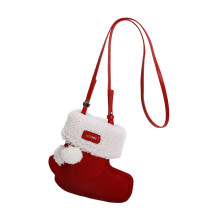 Retro-modische Handtasche für Damen, Wildleder,-Rot