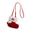 Retro-modische Handtasche für Damen, Wildleder,-Rot 1