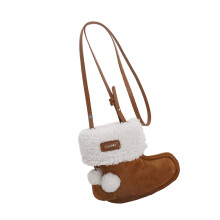 Weiche Wildleder-Umhängetasche für Damen, leicht,-braun