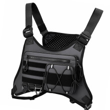 Outdoor-Sport-Brusttasche, taktische Brusttasche für-Grau