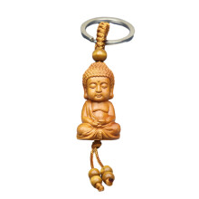 Porte-clés pendentif bouddha Portable, ornements de chance et-1