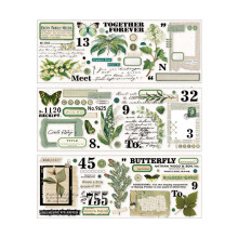 Livre d'autocollants esthétiques, autocollants et papiers pour scrapbooking, autocollants réutilisables faciles à décoller au style vintage,