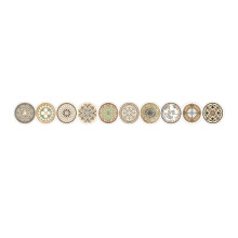 Ensemble de quincaillerie vintage pour meubles, boutons de tiroir avec mécanisme d'installation facile, poignées réutilisables d'inspiration Washi