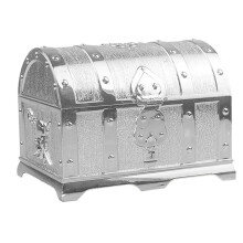 Silver-Sprayed Hunt Pirate Hidden Box Plastic Decorative House Game for Kids Retro Party Decoration Gifts