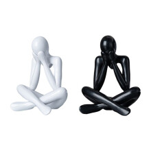 Nordic Abstract Statue Abstract Figure Sculpture Small Ornaments Modern Art Desktop Decor D