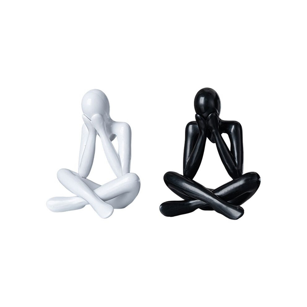 Nordic Abstract Statue Abstract Figure Sculpture Small Ornaments  Modern Art Desktop Decor D