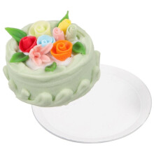 Tiny Food Fake Cake Artificial Cupcake Model Vintage Decor Cake Adornments Pretend Resin Small Cake D