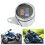 Motorcycle 3 in 1 Tachometer Speedometer LCD Display 12V Iron 3