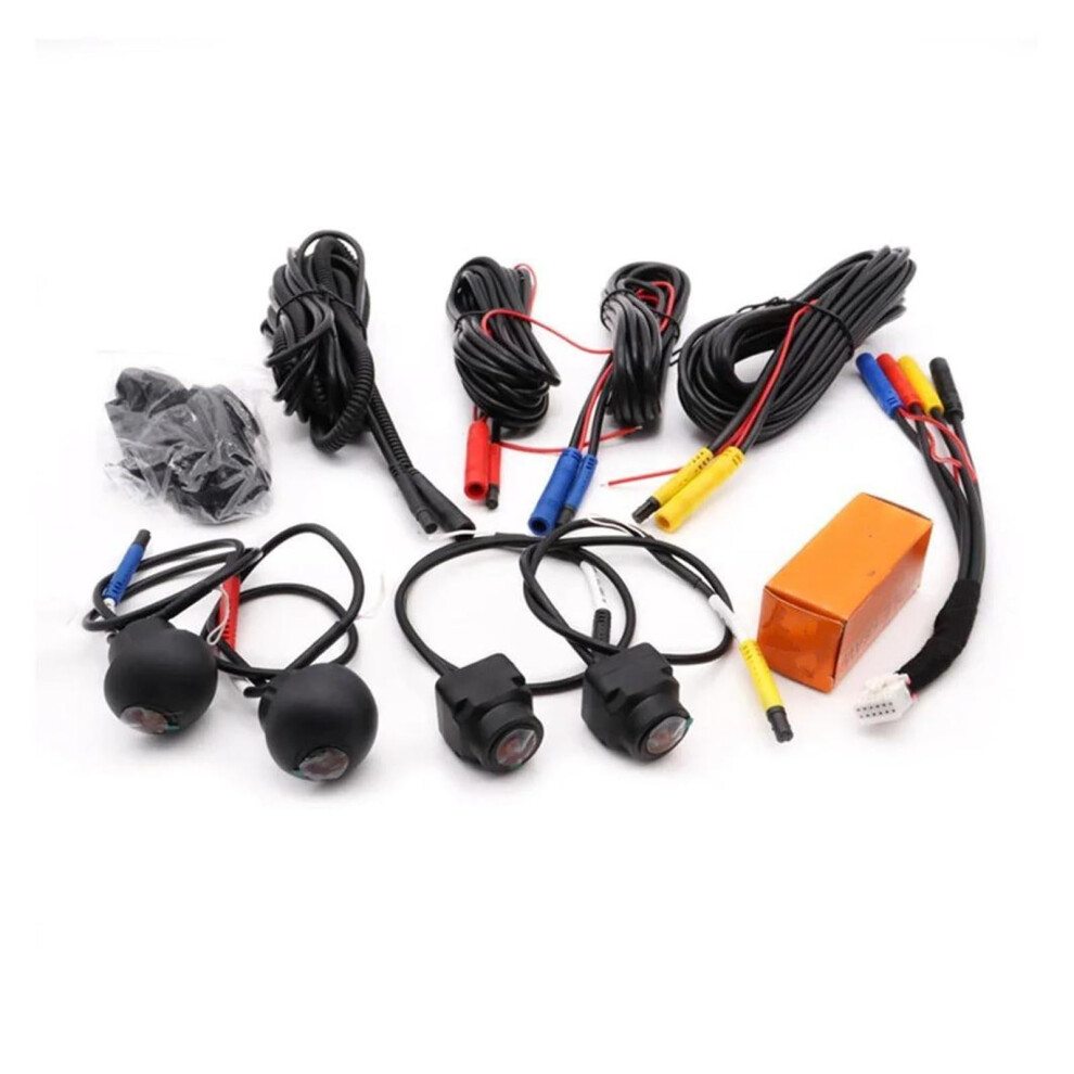 360 Degree Car Backup Camera 1080P 3D Panoramic View System Night Vision Blind Spot Elimination 9382693537867