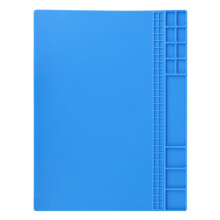 Heat Resistant Soldering Mat Silicone Workbench Protection Pad With Storage Compartments Anti Slip Heat Proof Up To 500C For Electronics Repair And