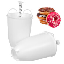 2pcs Doughnut Maker Mould DIY Pastry Baking Tools For Home Kitchen Manual Donuts Cutter For Family Fun And Gift Set