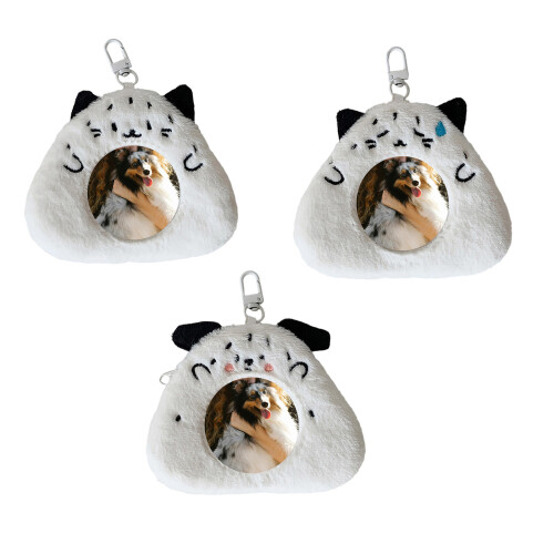 Fotokartenhalter, Schlüsselanhänger,- Smiley1-Emoticon 1