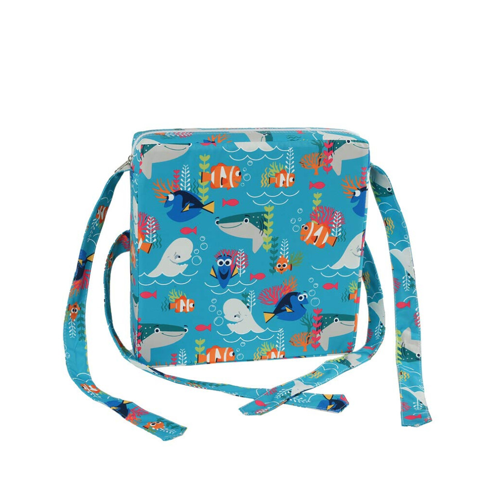 Printed Baby Booster Seat Cushion, Square Dismountable Highchair Booster Cushion, Washable, 32.5X32.5x8 Cm Gray