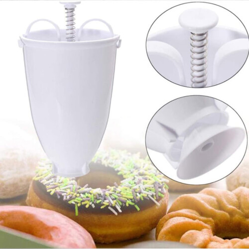 Plastic Donut Maker Manual Doughnut Machine Mold For DIY Baking Tools Kitchen Pastry Making Donut Maker Machine 2