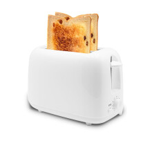 Sandwich Toaster 2Slice, OneTouch Toast Baker, Compact Bread Maker, White, 110V American Standard A
