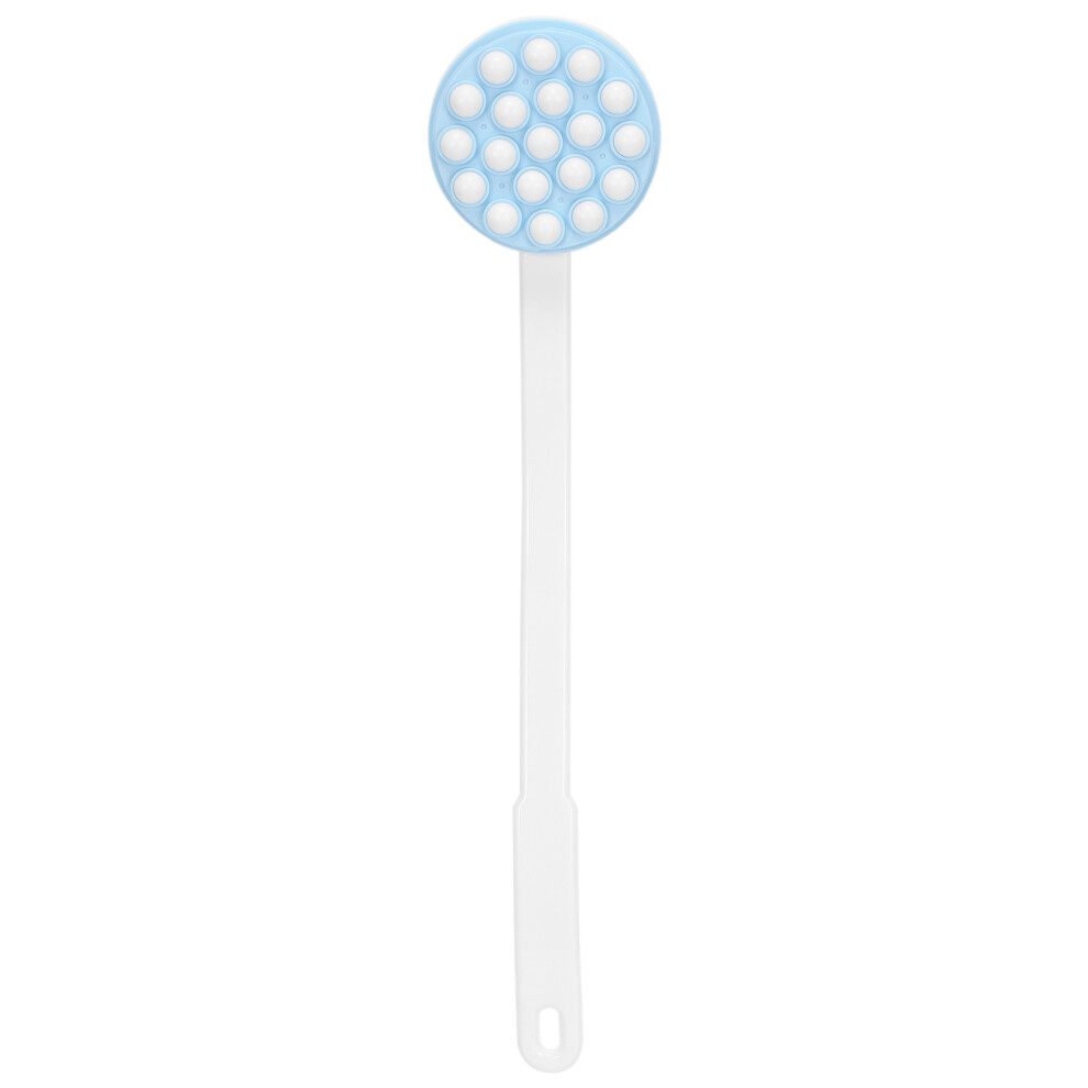 White Lotion Applicator Back Leg Bath Massage Tool With Long Handle