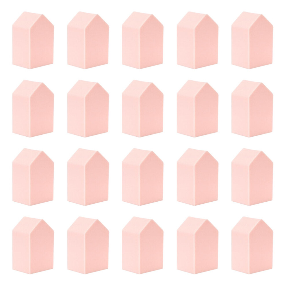 Hydrophilic Polyurethane Makeup Sponges, 20pcs Soft Triangular Shape, Wet or Dry Applicators for Foundation, Concealer Mixing, Suitable for Eye Nose