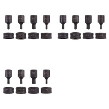 12 Pcs CH-70 Hydraulic Punch Die Set Round Hole Mold - High-Carbon Steel Round Stamping Tools for Metal Fabrication