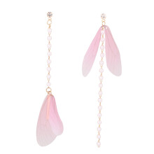Brincos de Asa de Borboleta com Cristais, Estilo Fairycore, Elegantes e Pendentes, Leves e Confortáveis, Perfeitos para Qualquer Ocasião.