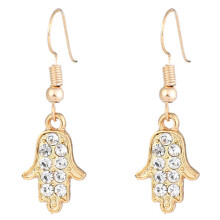 Pendentif gestuel 3D, breloque main en alliage plaqué or à la surface lisse et brillante, idéale pour la création de bijoux et les cadeaux lors