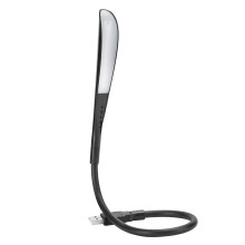 LED-Lampe mit flexiblem Hals, USB-aufladbar, Tastaturbeleuchtung, einstellbare Helligkeit, Leselicht, weiches, augenschonendes Licht, faltbare,