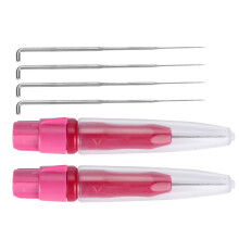 Punch Style Needle Felting Tool, Pen Style Wool Felt Tool with Barbed Needles, Ergonomic Handle for Comfortable Use in Delicate Projects DIY