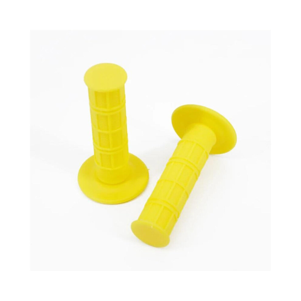 Motorcycle Grips 22/24 Rubber Gel Soft Handlebar For Crf Yzf Rmz Klx Yellow 9187378562963