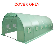 BirchTree 6M(L) x 3M(W) x 2M(H) Polytunnel Greenhouse Pollytunnel Poly Polly Tunnel 6 Section Cover Only