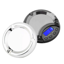 Balance de poche portable, design compact avec écran LCD rétroéclairé bleu, format mini, facile d'entretien, multifonctionnelle, fonctionnant sur