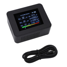 Digital Indoor Air Pollution Tester With Lcd Display Backlit Co2 Detector Air Quality Monitor Temperature Humidity Sensor Multiple Sensors Real Time