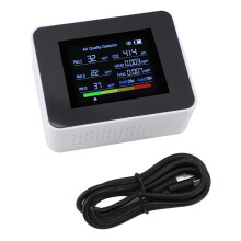 Senzor de umiditate și temperatură, monitor al calității aerului cu senzori multipli, detector de CO2, tester digital pentru poluarea aerului