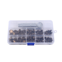 Heavy Duty Snap Fasteners Kit Metal Snaps for Leather Crafts Sewing Repair Clothing Button Set with Snap Installation Tool Durable Press Studs