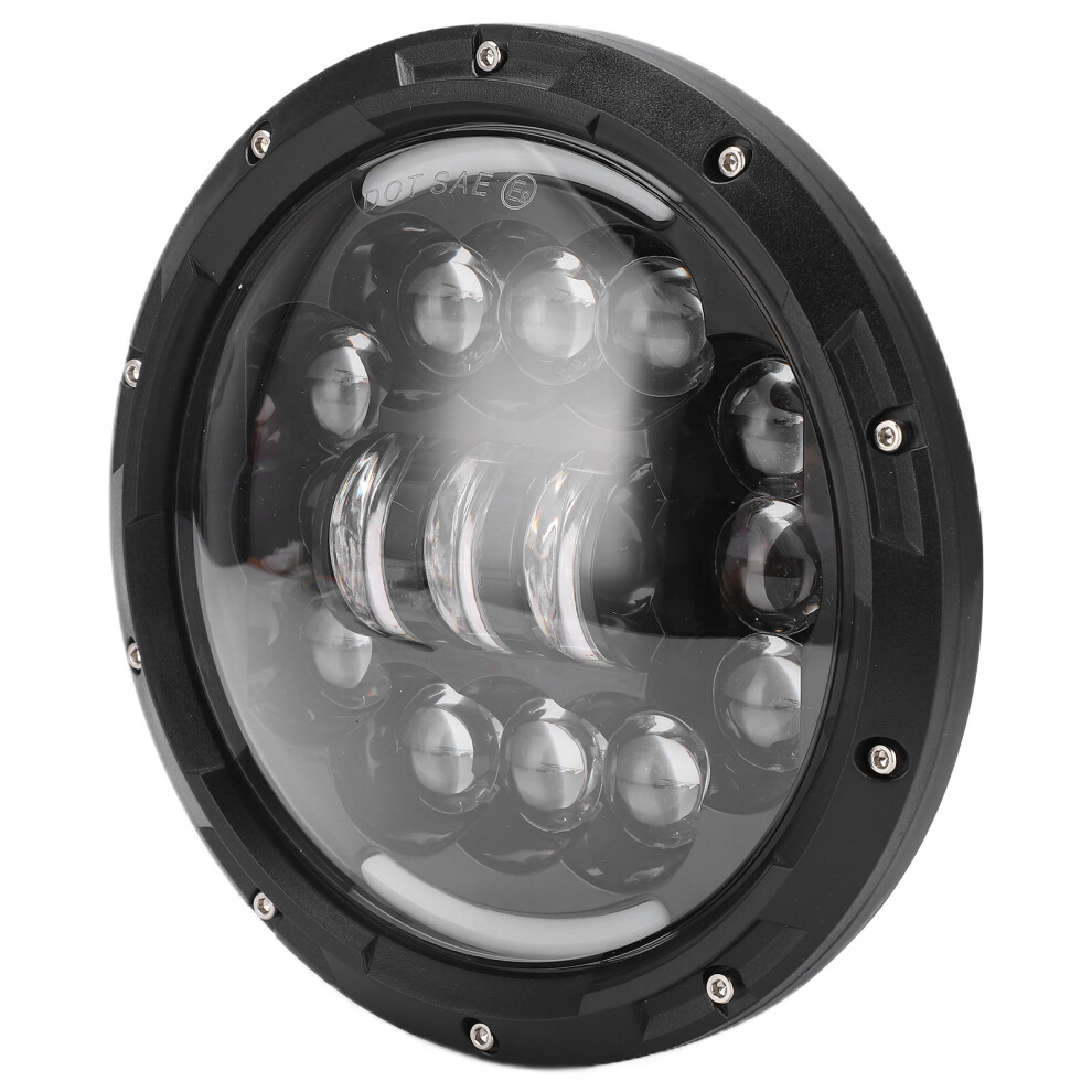 7In 75W Led Headlight For Jeep Wrangler/Cj Waterproof Ip68 Amber/White 9361377337726