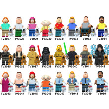 24pcs The House of Animated Comedy Louis Chris Griffin Stefan Stefan Pete  building block minifigures Kids Gifts Toys Fit Lego